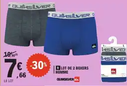 E.Leclerc Quiksilver lot de 2 boxers homme offre