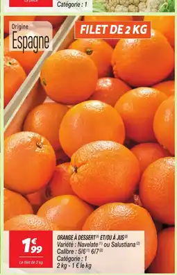Netto Orange à dessert et/ou à jus offre