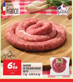 Netto NETTO Saucisse de toulouse brasse offre
