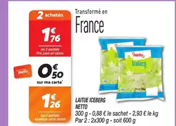 Netto NETTO Laitue iceberg offre