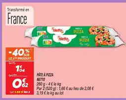 Netto NETTO Pâte à pizza offre