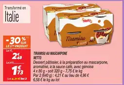 Netto NETTO Tiramisu au mascarpone offre