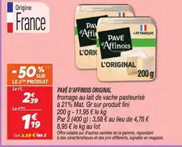 Netto PAVÉ D'AFFINOIS Original offre