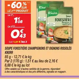 Netto KNORR Soupe forestière champignons et oignons rissolés offre