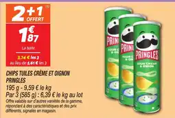Netto PRINGLES Chips tuiles crème et oignon offre