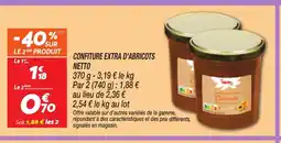 Netto NETTO Confiture extra d'abricots offre