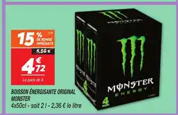 Netto MONSTER Boisson énergisante original offre