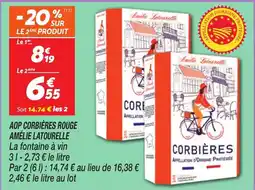 Netto AMÉLIE LATOURELLE Aop corbières rouge offre
