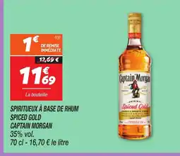 Netto CAPTAIN MORGAN Spiritueux à base de rhum spiced gold offre