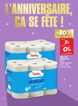 Netto NETTO Essuie-tout absorbant x6 offre