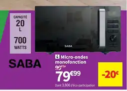 Conforama SABA Micro-ondes offre