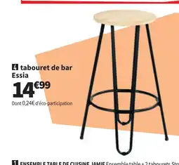 Conforama Tabouret de bar Essia offre