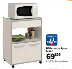 Conforama Desserte Spoon blanc offre