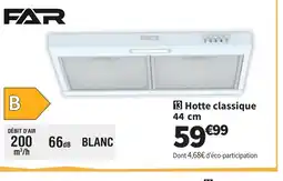 Conforama FAR Hotte classique offre