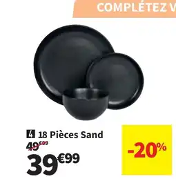 Conforama 18 Pièces Sand offre