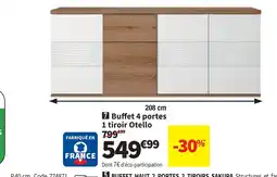 Conforama Buffet 4 portes 1 tiroir Otello offre