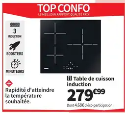 Conforama Table de cuisson induction offre