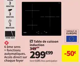 Conforama Table de cuisson induction offre