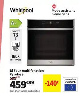 Conforama WHIRLPOOL Four multifonction Pyrolyse offre