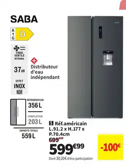 Conforama SABA Réf.américain offre