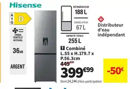 Conforama HISENSE Combiné offre