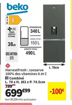 Conforama BEKO Combiné offre