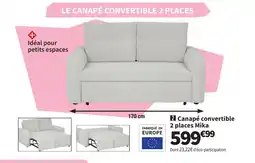 Conforama Canapé convertible 2 places Mika offre