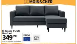 Conforama Canapé d'angle fixe Crush offre