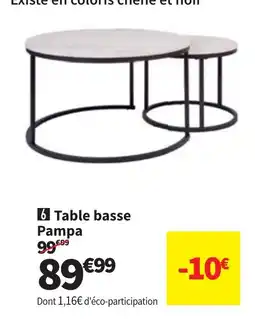 Conforama Table basse Pampa offre