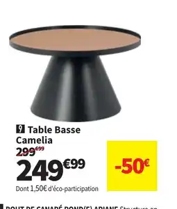 Conforama Table Basse Camelia offre