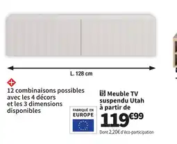 Conforama Meuble TV suspendu Utah offre