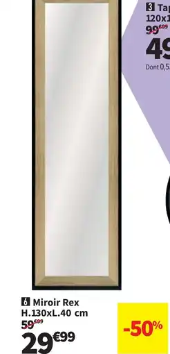 Conforama Miroir Rex offre