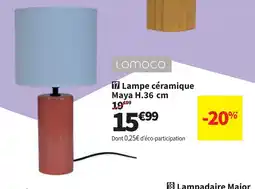 Conforama LOMOCO Lampe céramique Maya offre