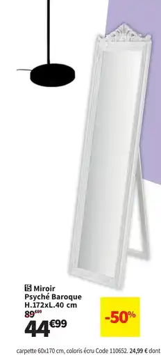 Conforama Miroir Psyché Baroque offre