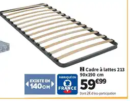 Conforama Cadre à lattes 213 offre