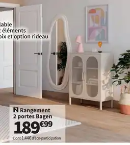 Conforama Rangement 2 portes Bagen offre