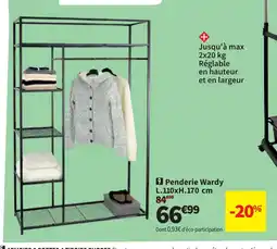 Conforama Penderie Wardy offre