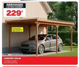 Brico Dépôt Carport 3x5 m offre