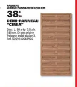 Brico Dépôt Demi-panneau cimia offre