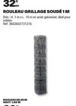 Brico Dépôt Rouleau grillage soudé 1 m offre