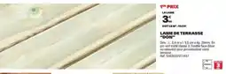 Brico Dépôt Lame de terrasse don offre