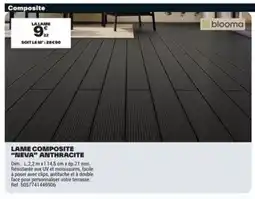 Brico Dépôt Lame composite neva anthracite offre