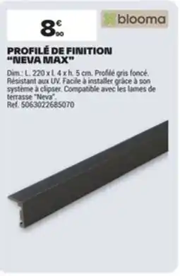 Brico Dépôt Profilé de finition neva max offre