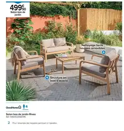 Castorama Salon bas de jardin Riveo offre