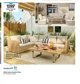 Castorama Salon bas de jardin Elos offre