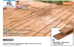 Castorama Lame de terrasse en épicéa Akio offre