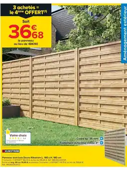 Castorama KLIKSTROM Panneau droit bois Douro offre