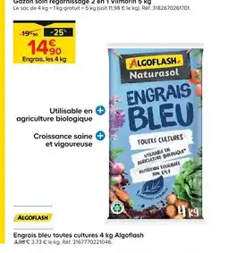 Castorama ALGOFLASH Engrais bleu toutes cultures offre