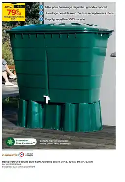 Castorama Récupérateur d'eau de pluie offre