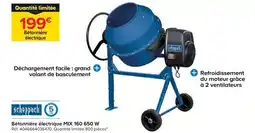 Castorama SCHEPPACH Bétonnière électrique MIX 160 650 W offre